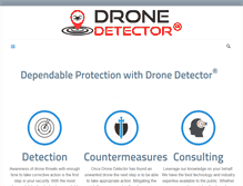 Tablet Screenshot of dronedetector.com